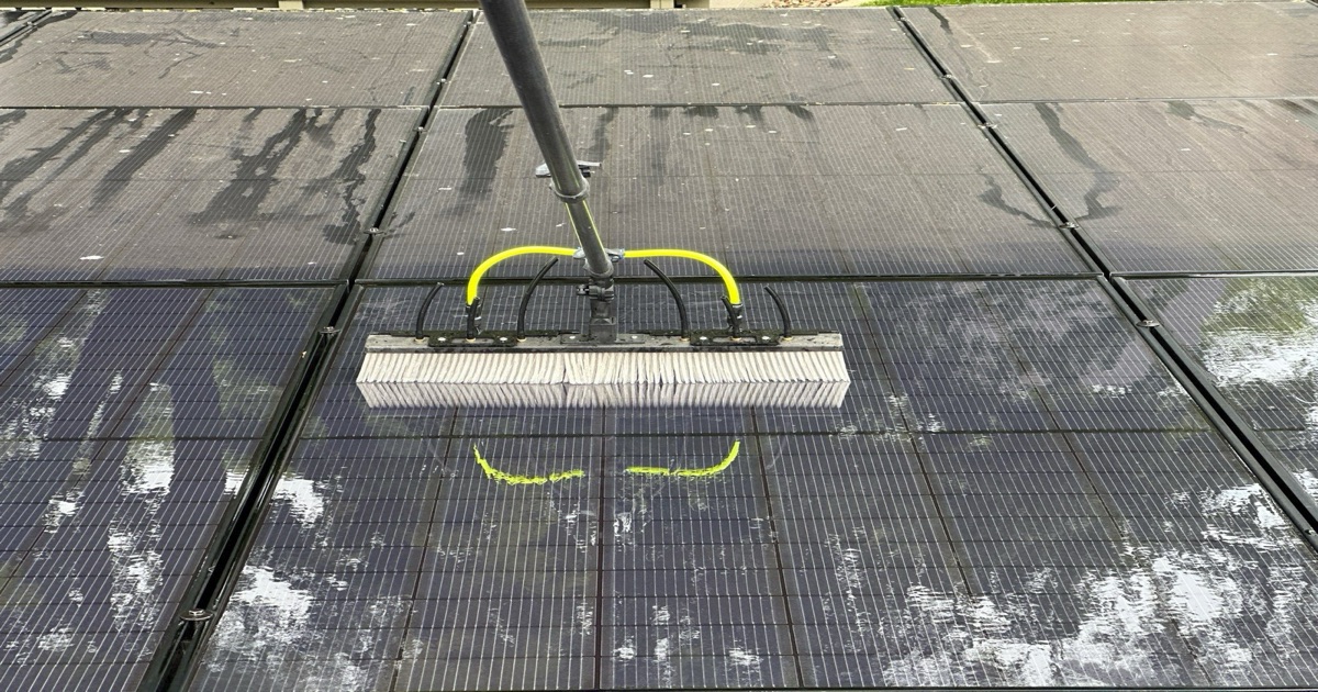 Solar Panel Cleaning in Glenview: A Real Before & After From a Bird-Damaged System
